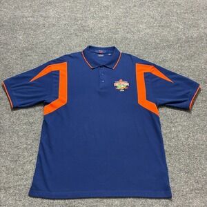 Gainesville Quarterback Club 2008 Mens Polo Shirt XL Blue Sportswear Vintage